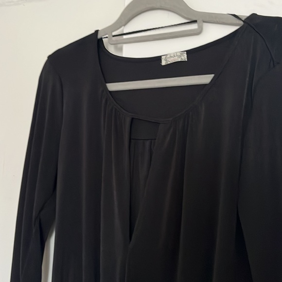 Free People Black V neck Bodysuit - Picture 2 of 12